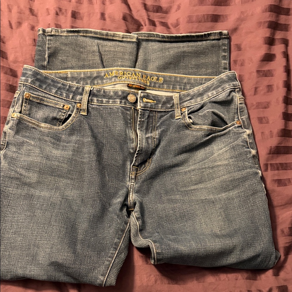 American Eagle Extreme Flex Men's medium wash Bootcut Jeans